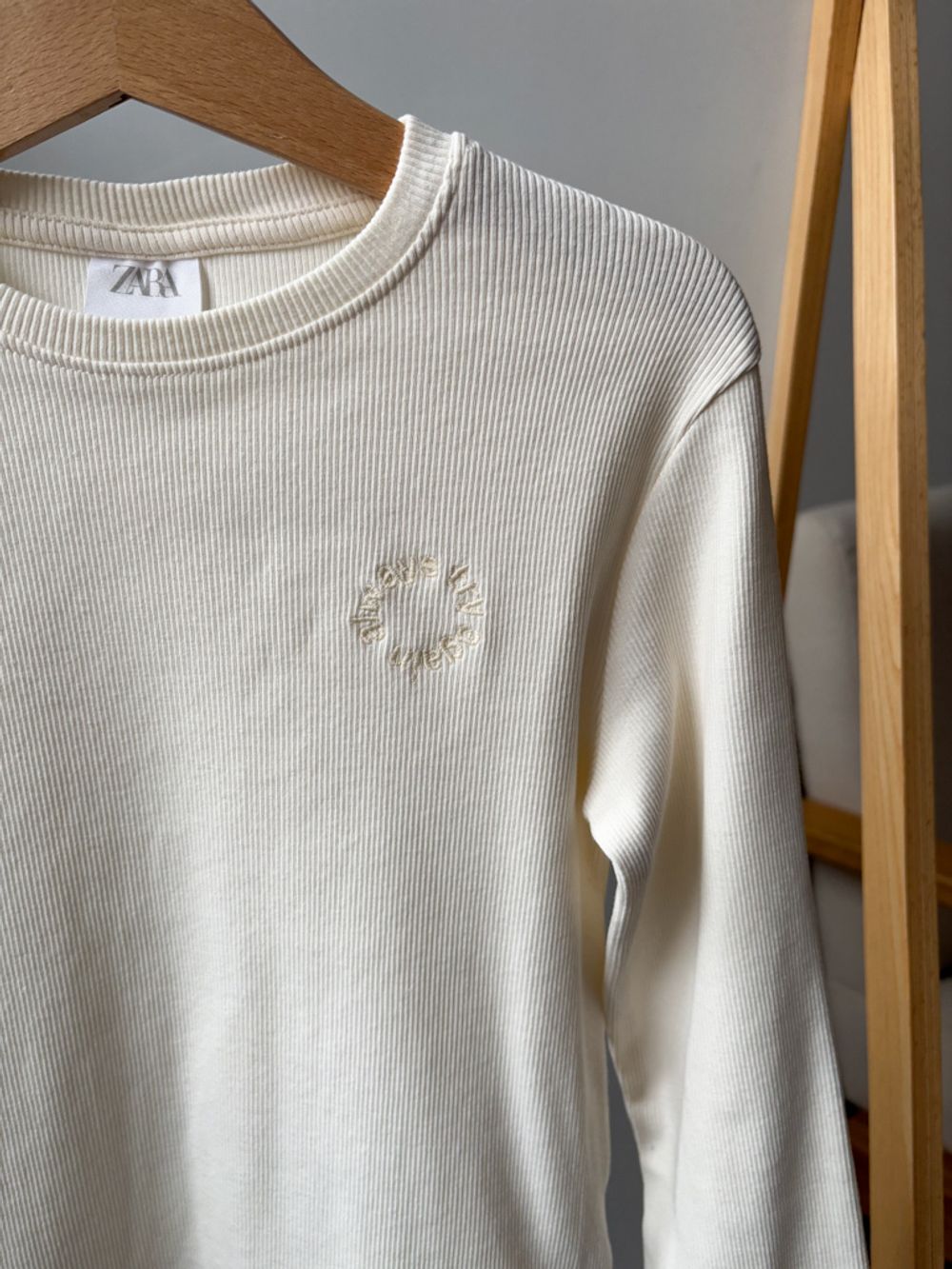 Хлопковый лонгслив Zara, 128