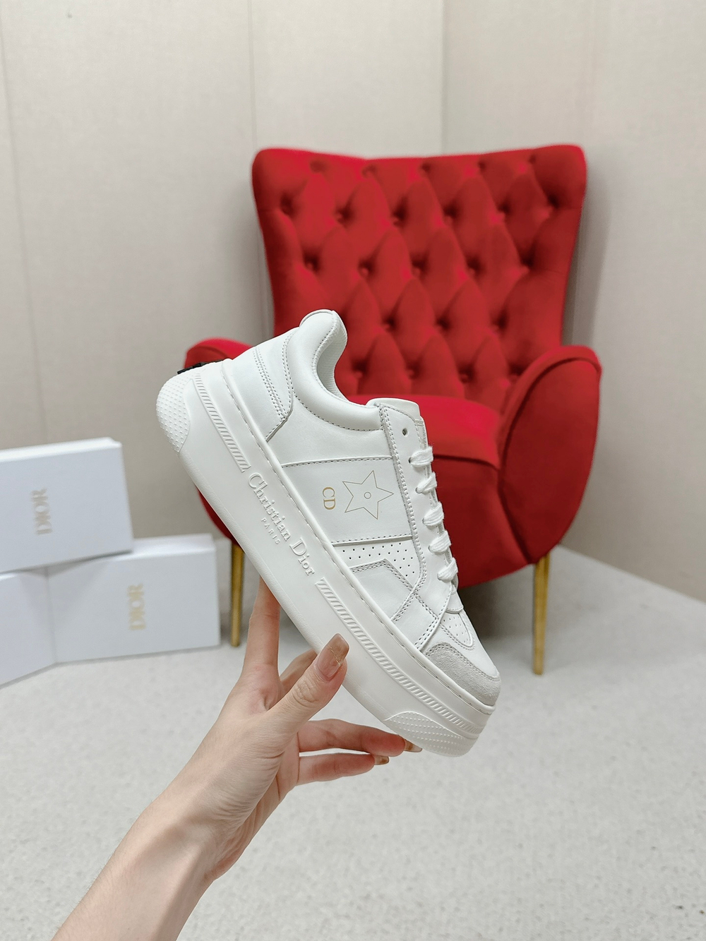 Christian Dior Star Platform Sneaker