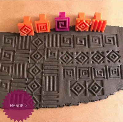 Набор фактурных штампов №2