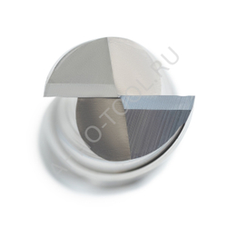 Фреза твердосплавная  14мм (L=75, l=32, хв=14) Z2 45° по алюминию и цвет.металлам BRAL-2E-D14.0 AHNO