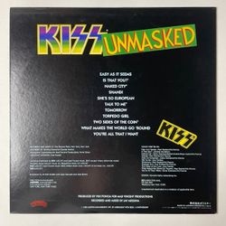 Винтажная виниловая пластинка LP Kiss Unmasked (Japan 1980) (No Obi)