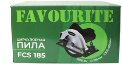 Пила циркулярная FAVOURITE FCS 185 1600Вт, ф185мм 5000об/мин (113200185)
