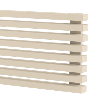 Радиатор WARMMET водяной настенный горизонтальный Luxe 60H (W) БЕЖЕВЫЙ RAL1015