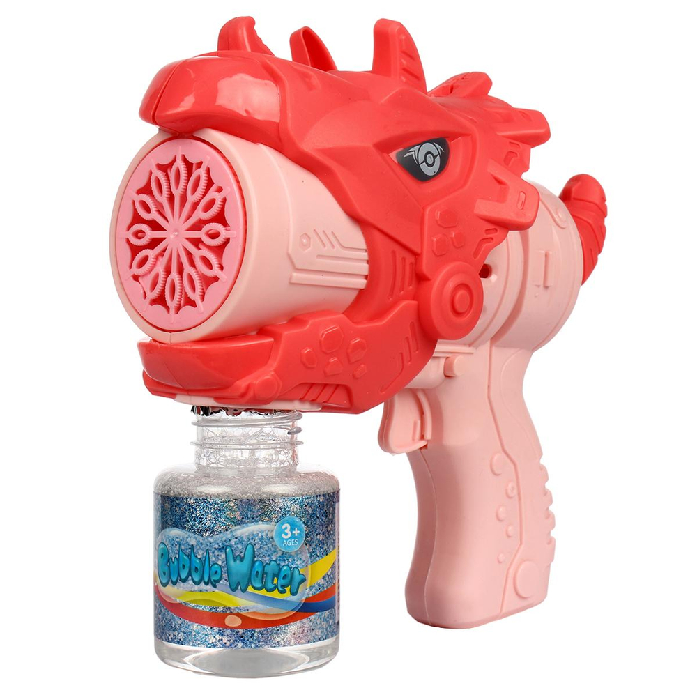 Пистолет 17х16 см, автоматические пузыри, свет, 3 цвета, с-30090