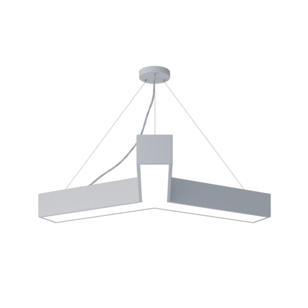 Светильник LED ЭРА Geometria SPO-142-W-40K-044 Igrek 44Вт 4000К 3500Лм IP40 800*800*80 белый подвесной | Декоративные светильники Geometria