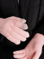 Перчатки теплые вязаные