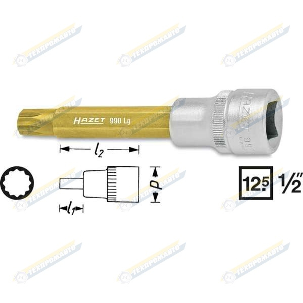 Головка TORX 1/2" 138 мм