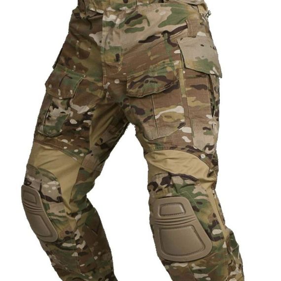 Костюм G3 тактический с наколенниками и налокотниками, мультикам