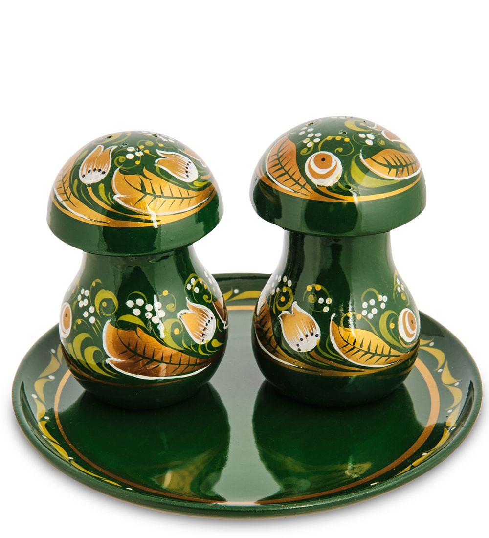 Народные промыслы ХЛ-071/2 Набор для специй 3-х пред. (Хохлома)