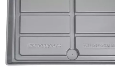 Поддон с каналами ПГК 560*1260*45мм на полку цветочной тележки Евро Тролль