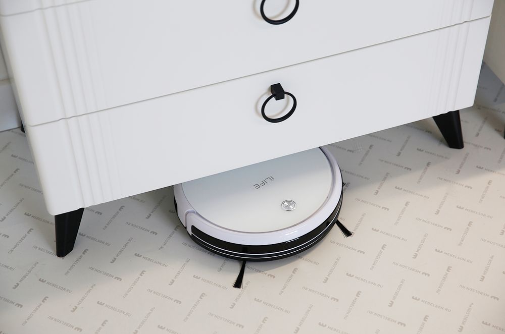 Комод "Ева"(Белое дерево/Белый матовый)