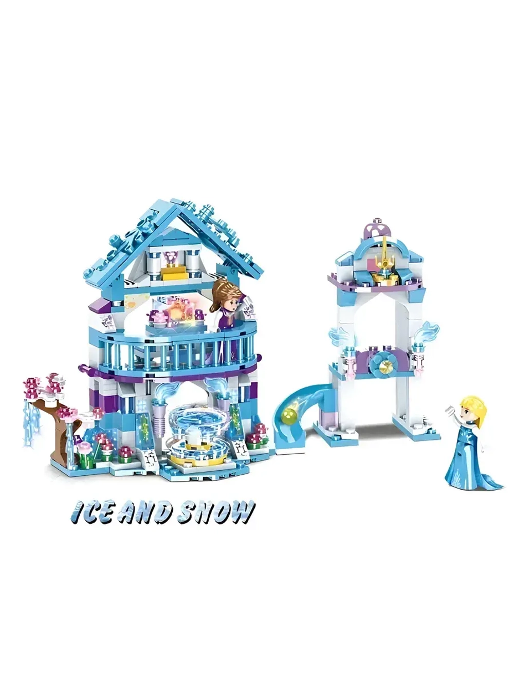 Конструктор Принцесс Замок Эльзы Холодное сердце 411 деталей