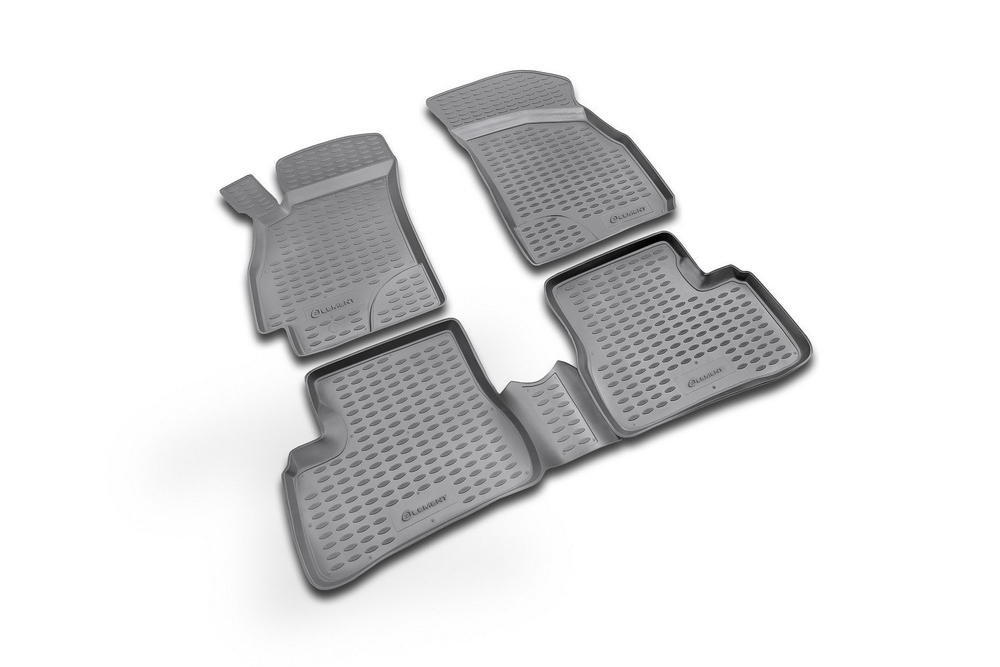 Коврики в салон для HYUNDAI Accent 2000-2005, 4 шт. (полиуретан, серые) NLC.20.06.211K