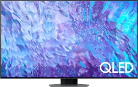 Телевизор Samsung QE55Q80CA HDR, QLED, серебристый