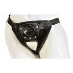 Трусики для страпона с плагом универсальные черные