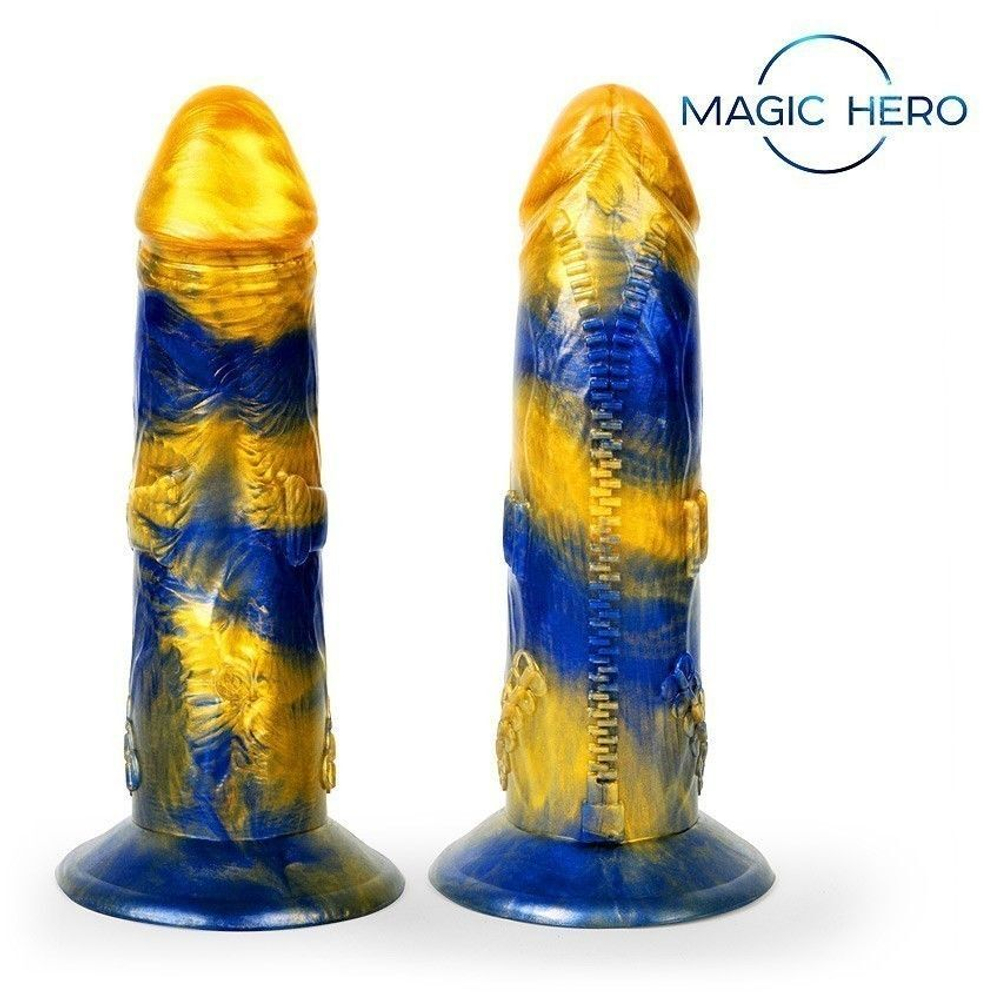 Вибратор Bior toys MAGIC HERO на присоске с ДУ, 21,5 см