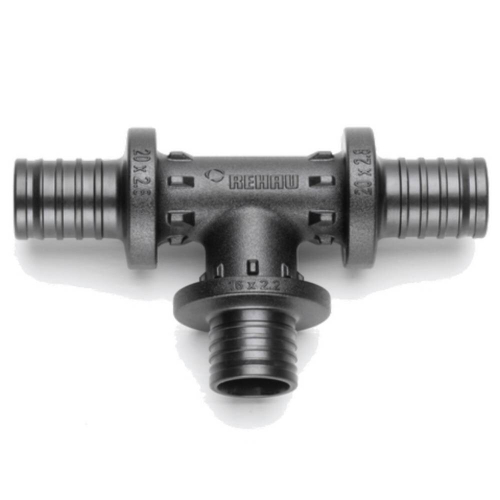 Тройник REHAU с уменьшенным боковым и торцевым проходами 25-20-16 PX , PPSU