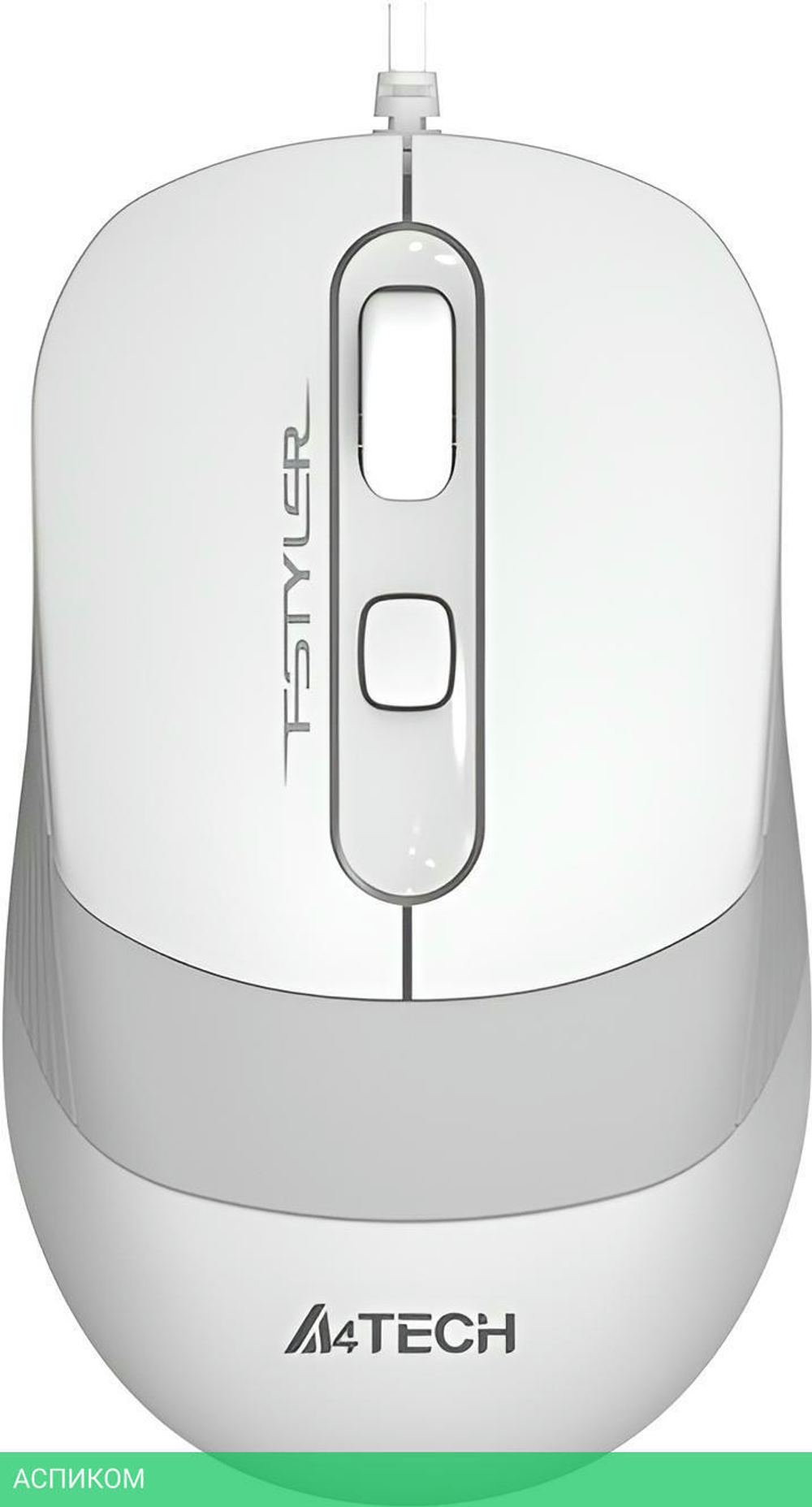 Мышь A4Tech Fstyler FM10 белый/серый