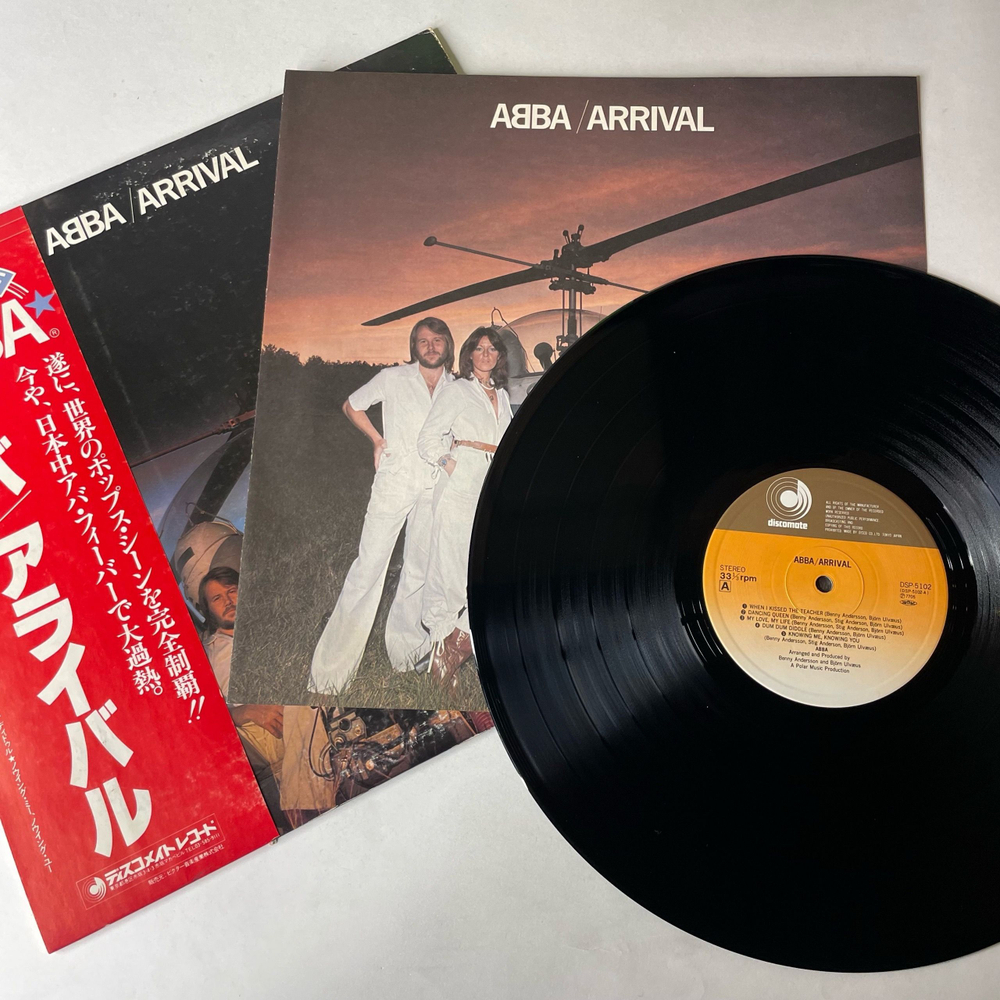 Винтажная виниловая пластинка LP ABBA АББА Прибытие Arrival (Япония 1980) (Оби) Dancing Queen