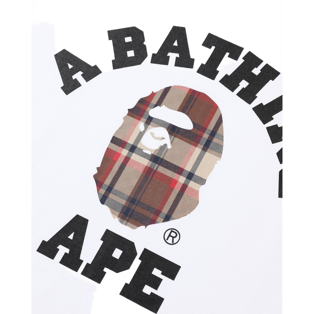 A Bathing Ape Check College Tee