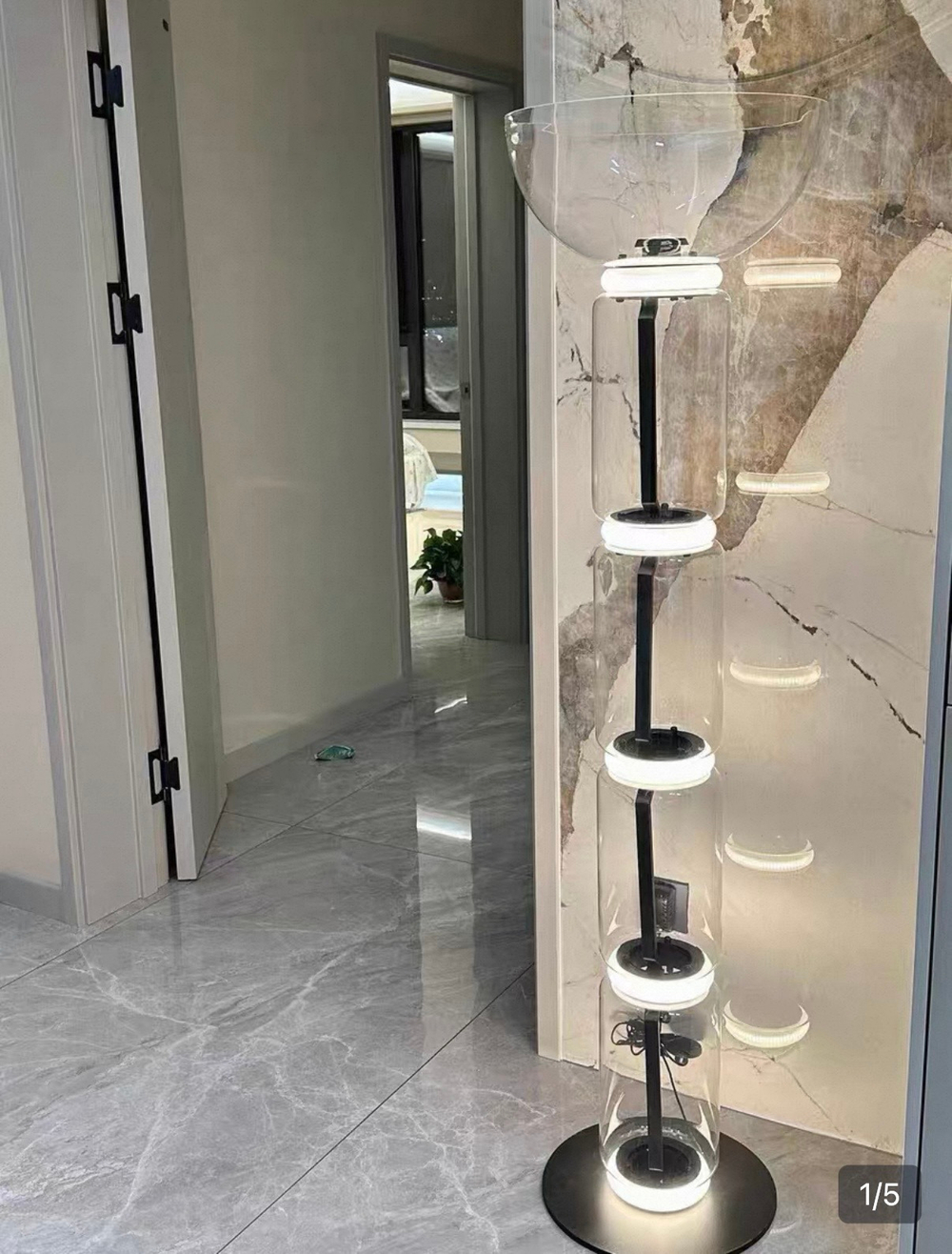 Floor design lamp Noctambule Bowl by Flos