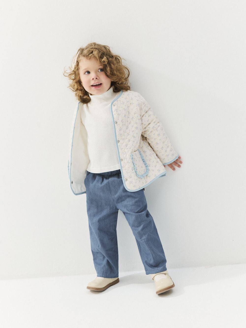 Куртка стеганая на кнопках "Незабудка" с утеплителем 0+