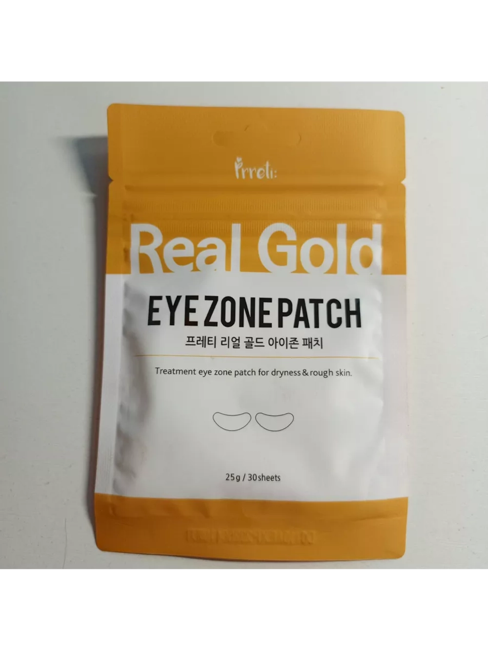 Prreti Тканевые патчи для глаз с золотом 30 шт.