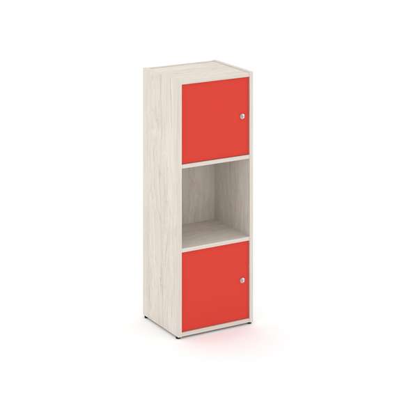 Locker plus Комплект №1 LK.K-001 Денвер Светлый/Красный 408*350*1203