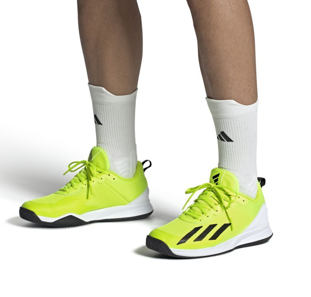 Мужские кроссовки теннисные Adidas Courtflash Speed - lucid lemon/core black/cloud white