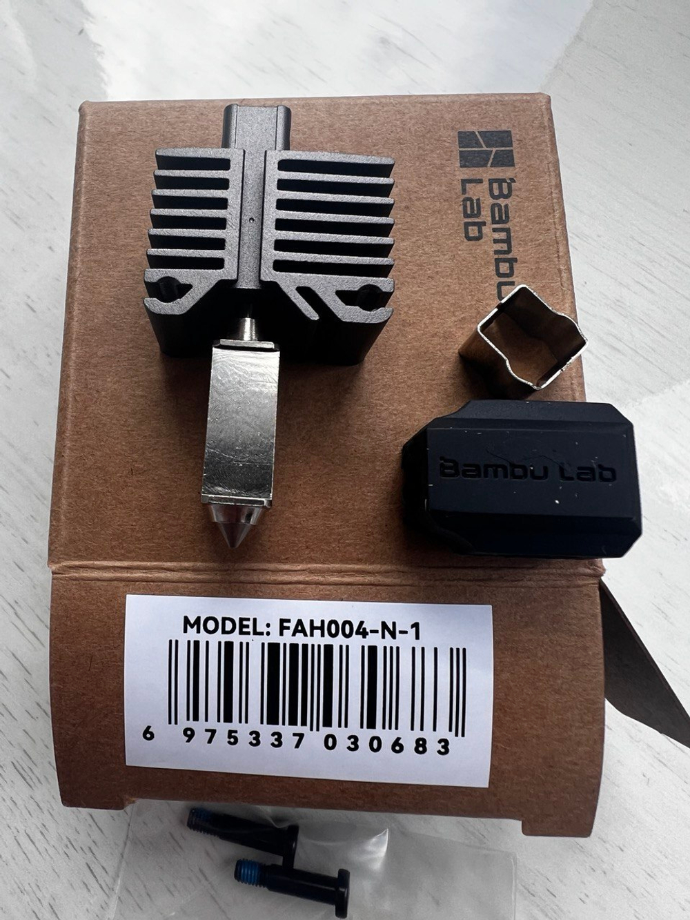 Хотэнд с соплом 0,2 мм из нержавеющей стали для 3Д принтера Bambu Lab X1 Series & P1 Series (FAH004-N-1)