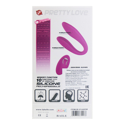 Pretty Love Letitia - Вибромассажер для пар на пульте ДУ