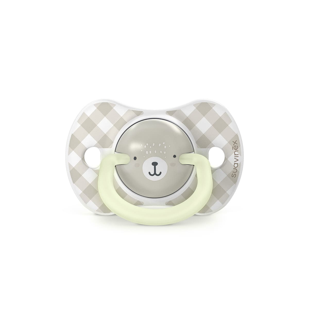 Набор пустышек Suavinex Night&Day Wild бежевый 6-18 мес, 2 шт