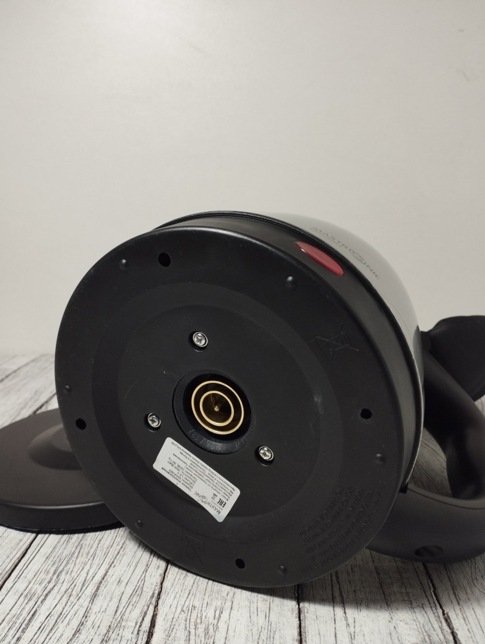 Чайник 1,5л нерж Maxtronic 1500Вт черн пл 501 МАХ