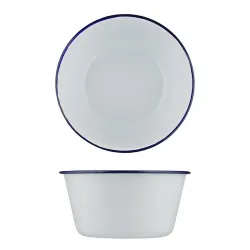 Салатник 1500 мл d 18,6 см h9,4 см Blue Rim эмалированая сталь SUNNEX [1]