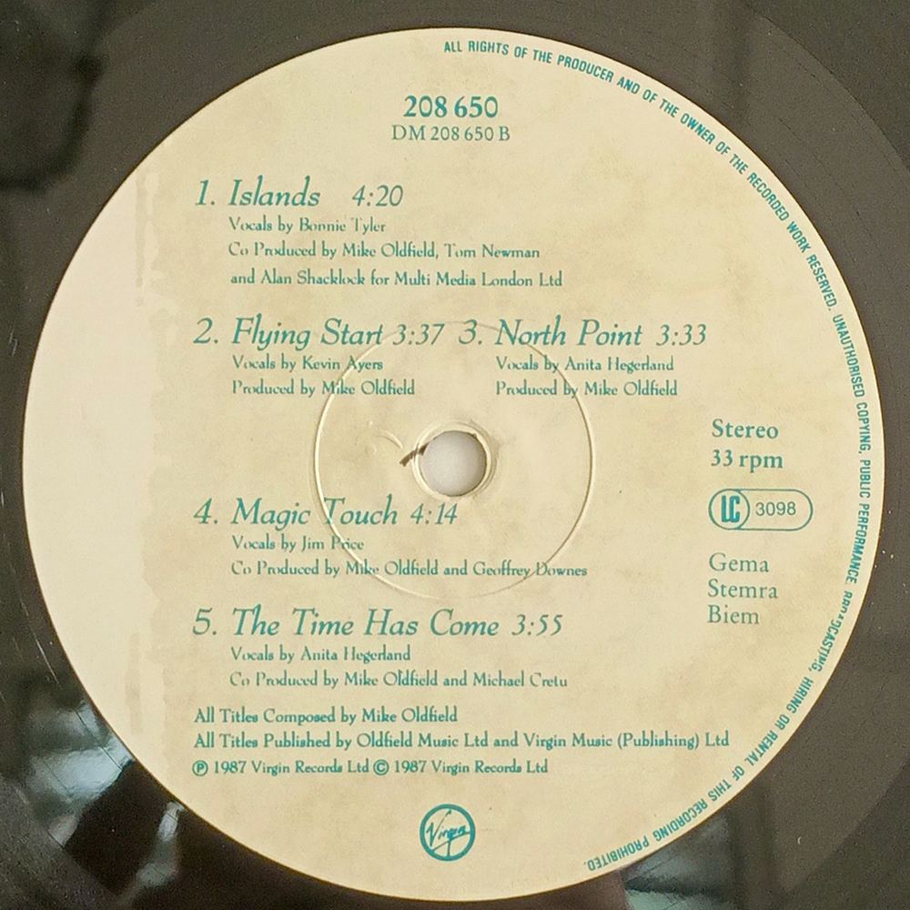 Mike Oldfield / Islands (LP)