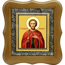 Виктор Коринфский мученик. Икона на холсте.