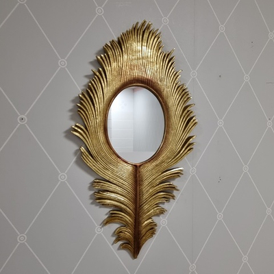 Зеркало "Золотое перо", 60х3х33см, полистоун,стекло