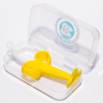 3780372 Детская зубная щетка,  прорезыватель - массажер «Банан», на присоске, с ограничителем,