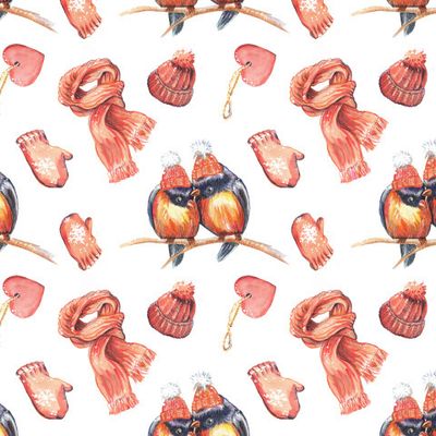 Влюбленные снегири