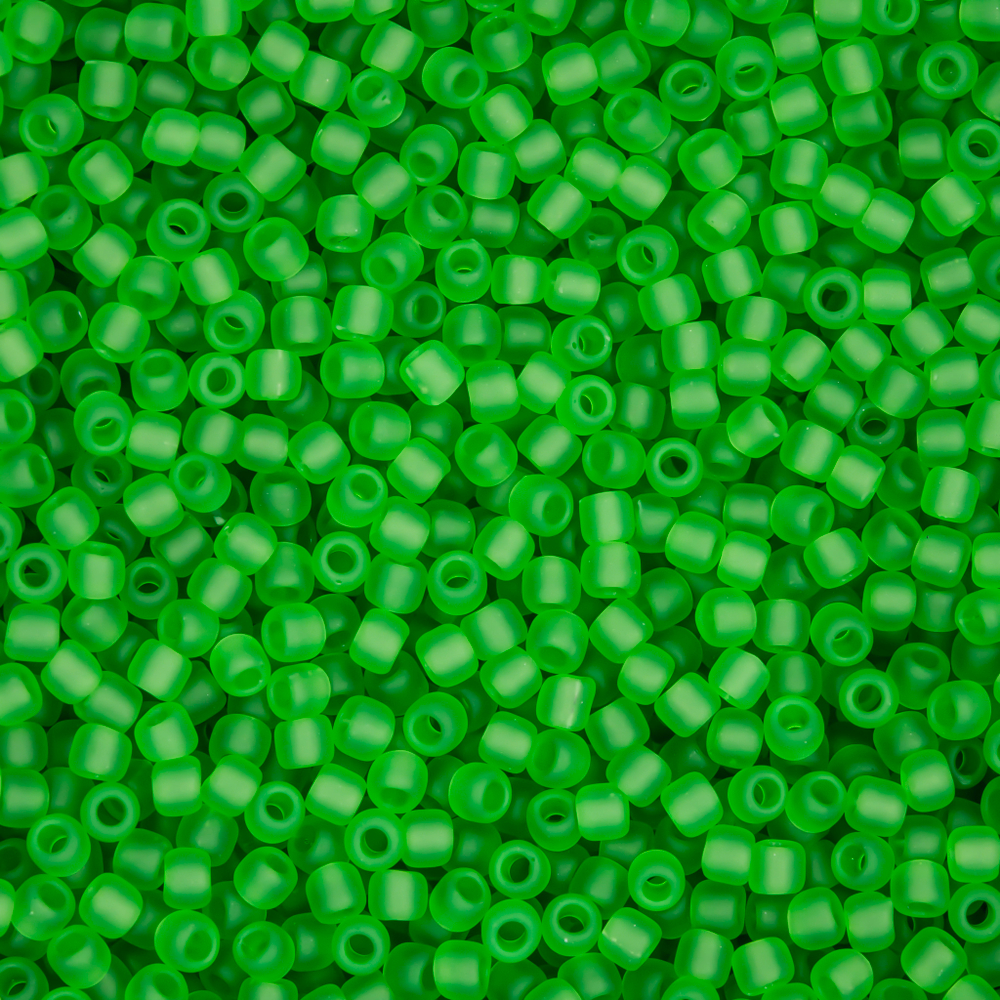 Японский бисер TOHO Round 11/0 (№7F), прозрачный матовый