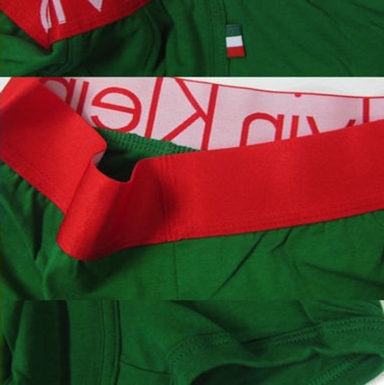 Мужские трусы боксеры зеленые Calvin Klein Italy