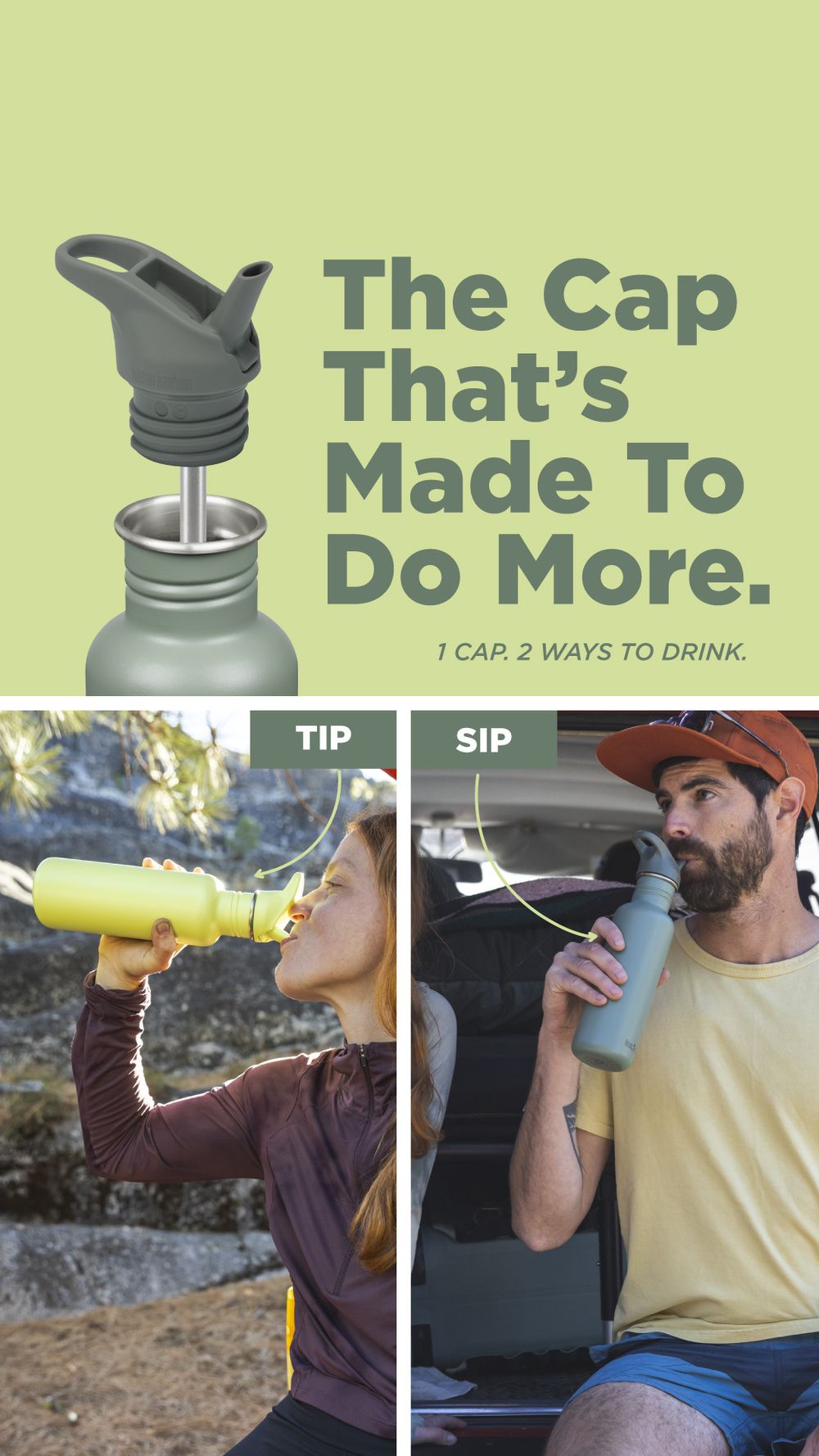 Бутылка Klean Kanteen Classic Narrow Flip Sport 18oz (532 мл) Clear Sky