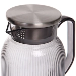 Кувшин пластиковый 1500мл «Хай-Тек» с металлической крышкой, полоски