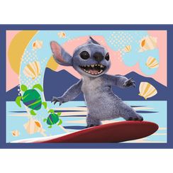 Pazl \ Puzzle \ Пазлы Puzzles - "4in1" - Holidays in Hawaii / Disney Stitch The Movie