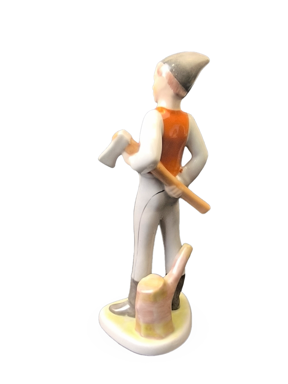 Фарфоровая статуэтка "Мальчик дровосек" Hollohaza