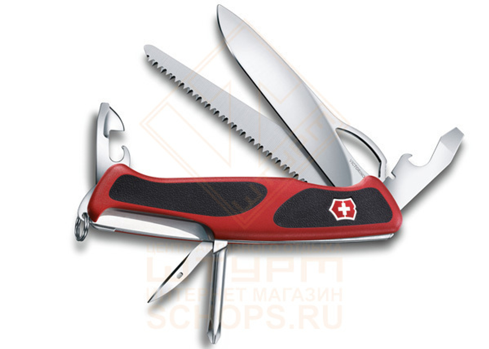 Нож многофункциональный Victorinox RangerGrip78 130 мм, Red/Black