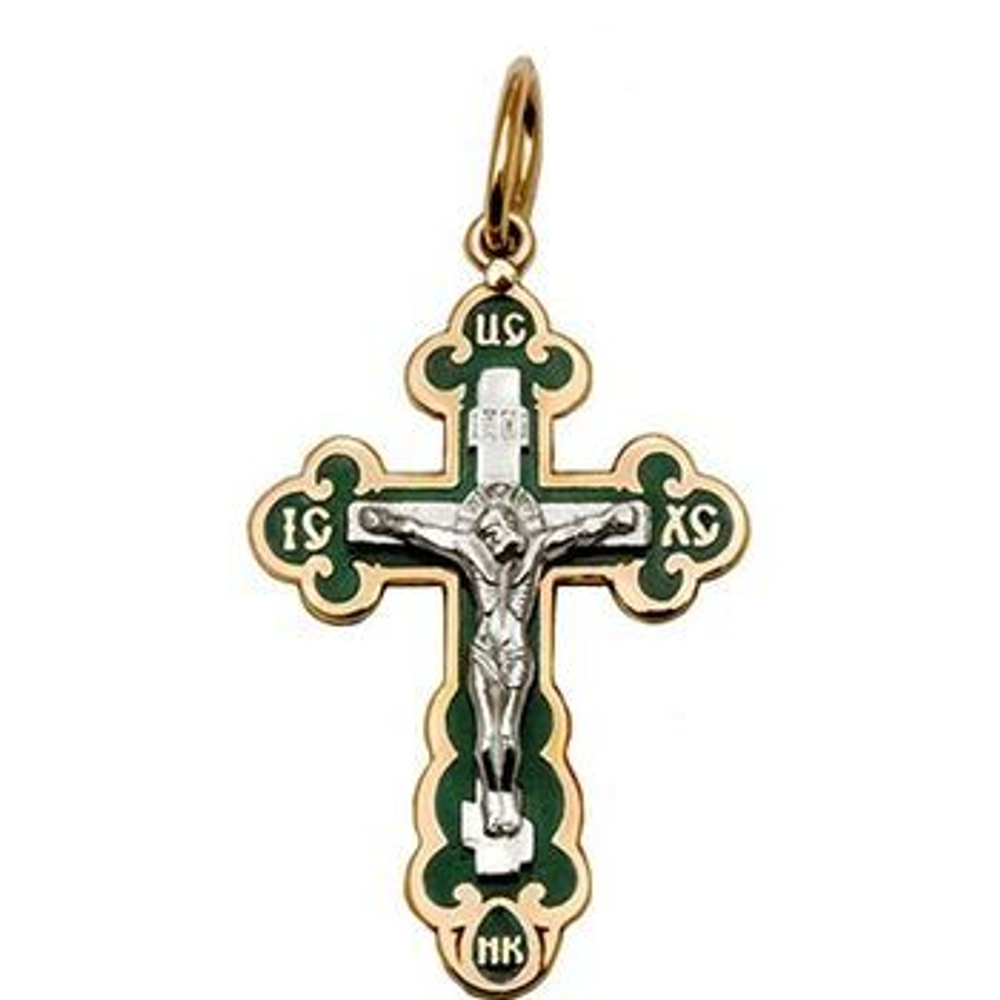 Крест с эмалью