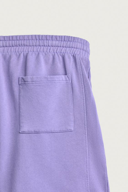 ZARA БАЗОВЫЕ ШОРТЫ-ДЖОГГЕРЫ С ЭФФЕКТОМ ПОТЕРТОСТИ, ЛИЛОВЫЙ