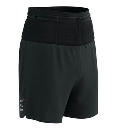 Мужские теннисные шорты Compressport Trial 2-in-1 - black