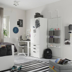 Шкаф детский - IKEA PLATSA/SMÅSTAD/SMASTAD, 60x57x181 см, белый, ИКЕА